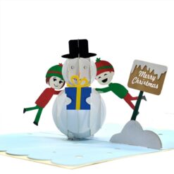 Wholesale-Christmas-Snowman-3D-pop-up-greeting-card-supplier-01