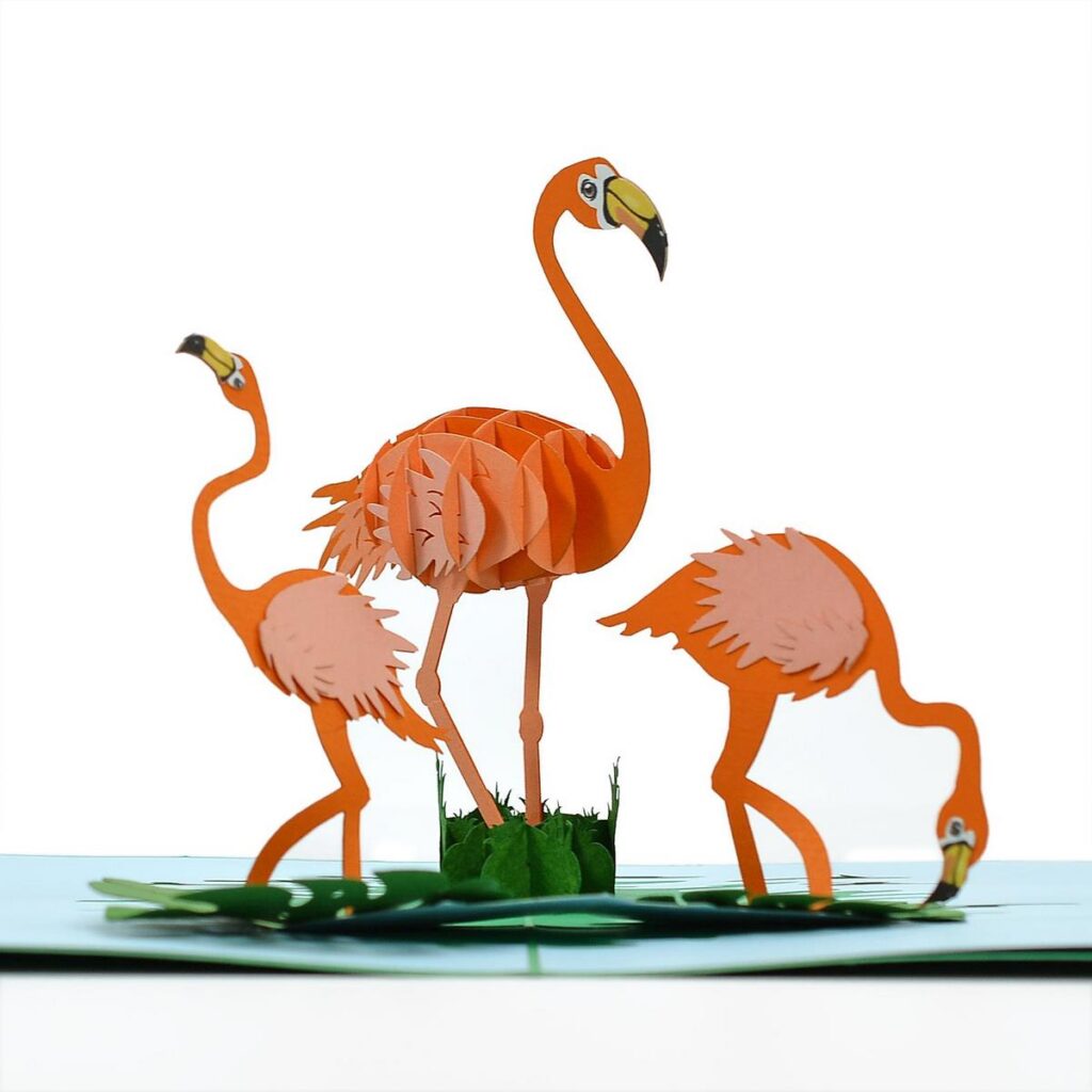 Bulk-Animal-Flamingo-3D-Pop-up-card-made-in-Vietnam-01