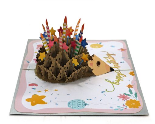 Supplier-Hedgehog-Birthday-3D-Pop-up-card-made-in-Vietnam-02