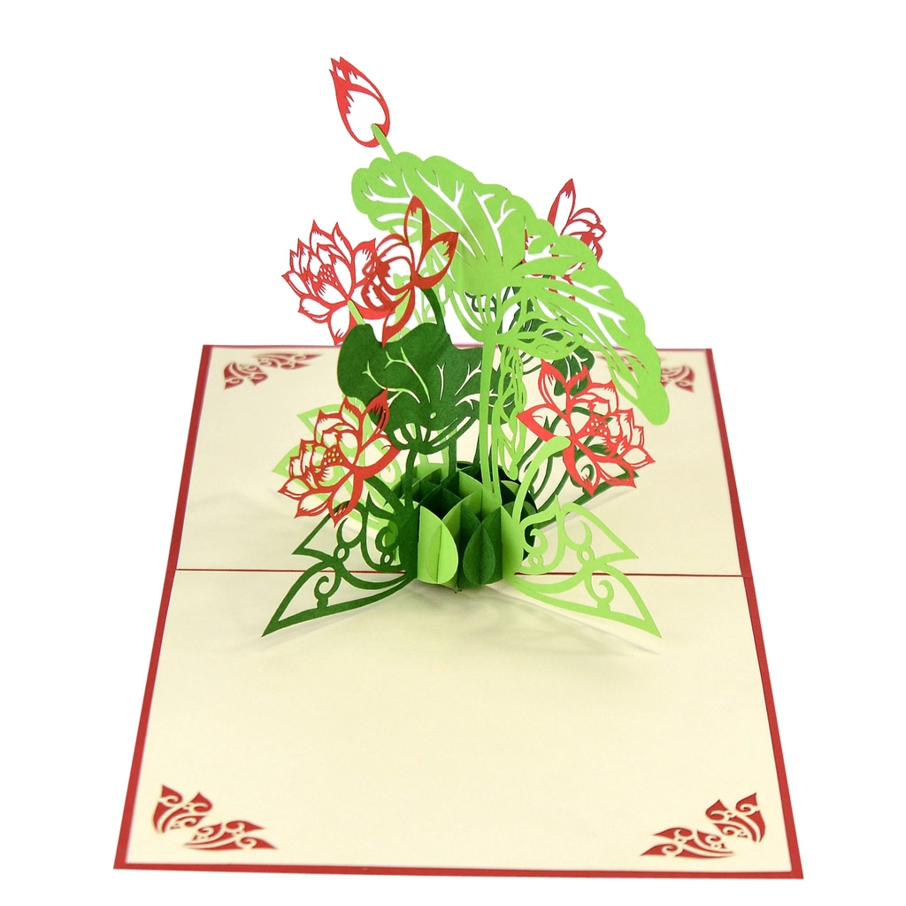 pop-up-card-lotus-flower-vietnamese-close-HMG-Pop-Up-Paper