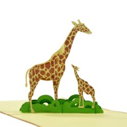 Mother-and-son-giraffe-made-in-Vietnam-by-HMG-wholesale-greeting-card-distributor-HMG-Pop-Up-Paper-3