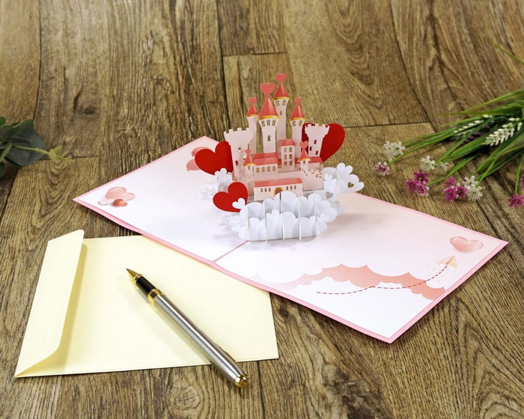 Wholesale Castle Custom 3D greeting card supplier - HMG Pop Up