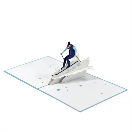 Wholesale-Sports-Custom-Skiing-3D-popup-card-supplier-03