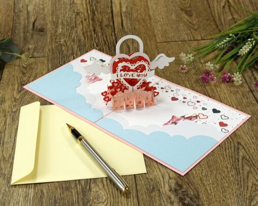 Wholesale-Valentine-Angle-Heart-Custom-3D-pop-up-card-supplier-04