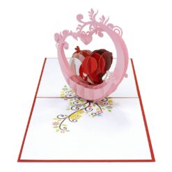 Wholesale-Valentine-with-Heart-Birds-3D-pop-up-card-manufacturer-02