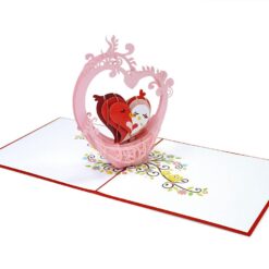 Wholesale-Valentine-with-Heart-Birds-3D-pop-up-card-manufacturer-03