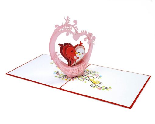 Wholesale-Valentine-with-Heart-Birds-3D-pop-up-card-manufacturer-03