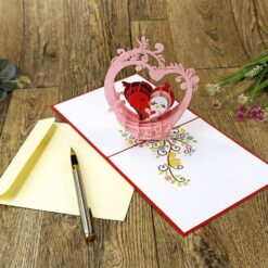 Wholesale-Valentine-with-Heart-Birds-3D-pop-up-card-manufacturer-05