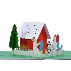 Wholesale-Xmas-House-Custom-3D-pop-up-card-supplier-01