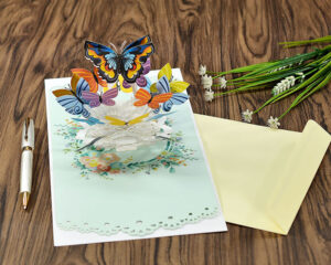 hmg-pop-up-paper-wholesale-butterfly-pop-up-card-first-look-with pen-and-paper