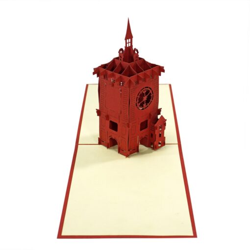 Customized-3D-Pop-Up-Zytglogge-Clock-Tower-Greeting-Cards-Supplier-02
