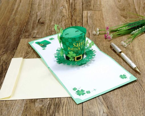 Supplier-3D-Pop-Up-St-Patrick's-Day-Greeting-card-in-Bulk-03