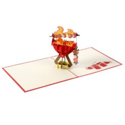 Custom 3D pop-up picnic travel holiday greeting card-03