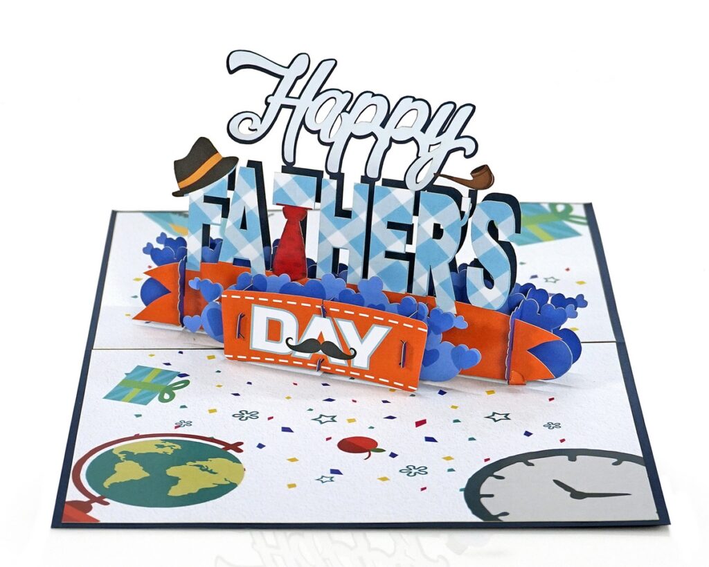 Customized-3D-Pop-Up-Card-to-Happy-Father’s-Day-With-Envelopes-supplier-02