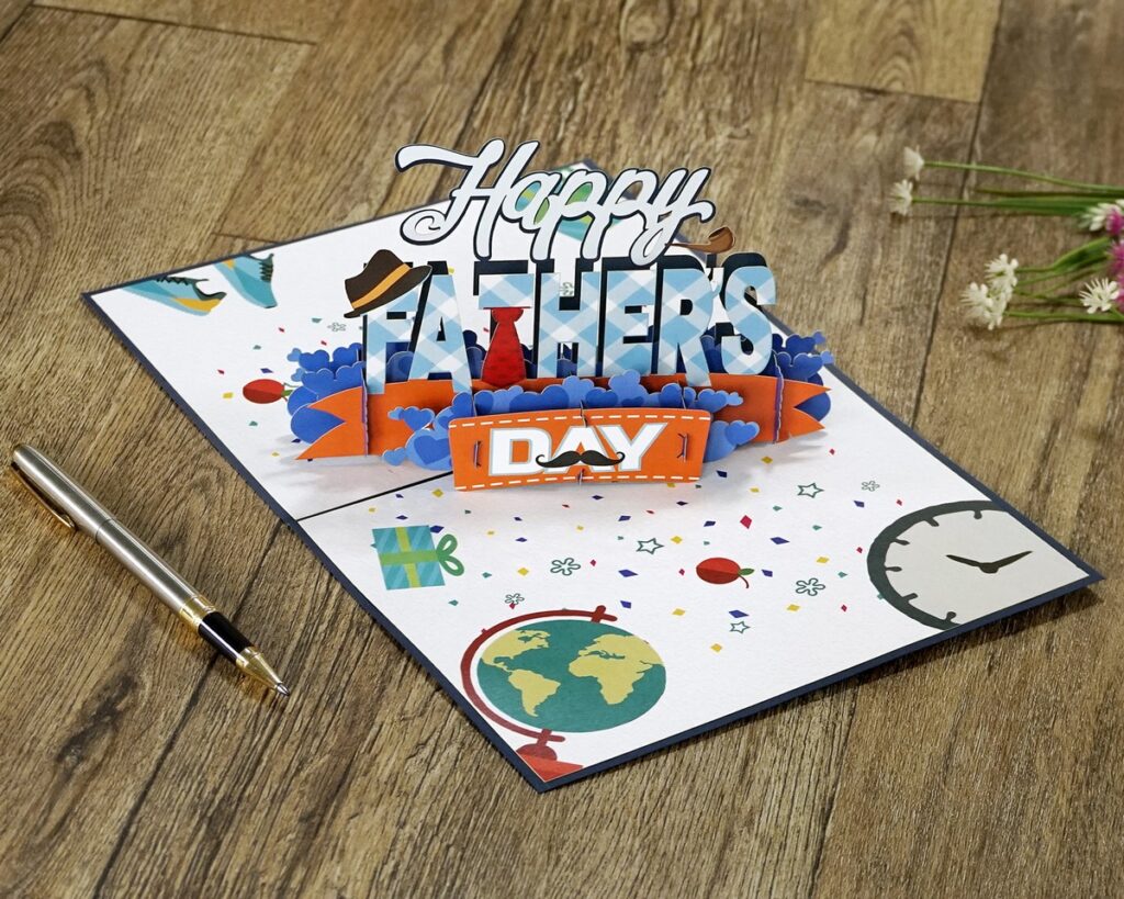 Customized-3D-Pop-Up-Card-to-Happy-Father’s-Day-With-Envelopes-supplier-05