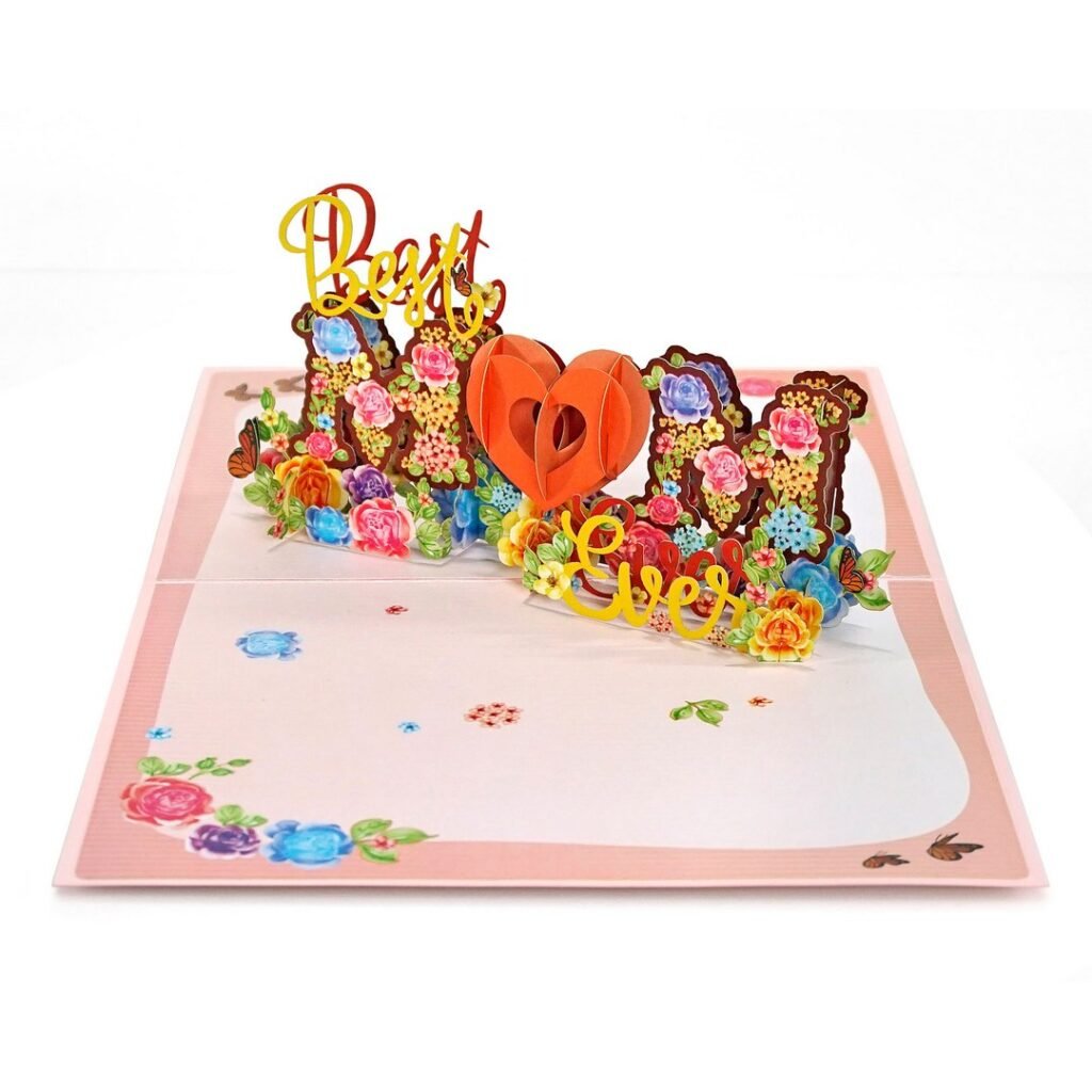 Produktbild von Muttertags-Geschenkkarte 3D Pop-Up – Happy Mother’s Day, 20x15 Cm, Mit Umschlag