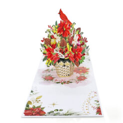 Merry-Christmas-with 3D-Cardinal-and-Poinsettia-pop-up greeting-card-02