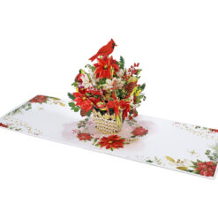 Merry-Christmas-with 3D-Cardinal-and-Poinsettia-pop-up greeting-card-03