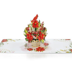 Merry-Christmas-with 3D-Cardinal-and-Poinsettia-pop-up greeting-card-04