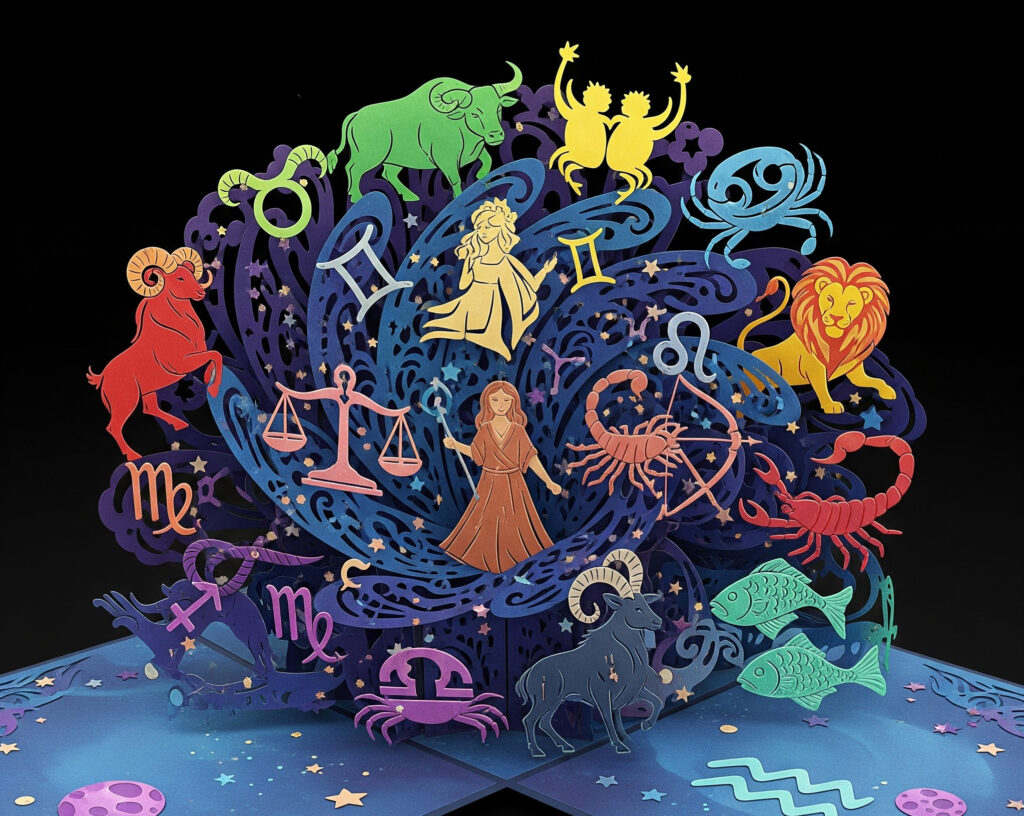 3D Pop-Up Zodiac Cards