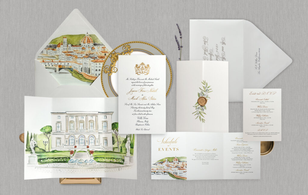 The Italian Artistry in Wedding Invitations