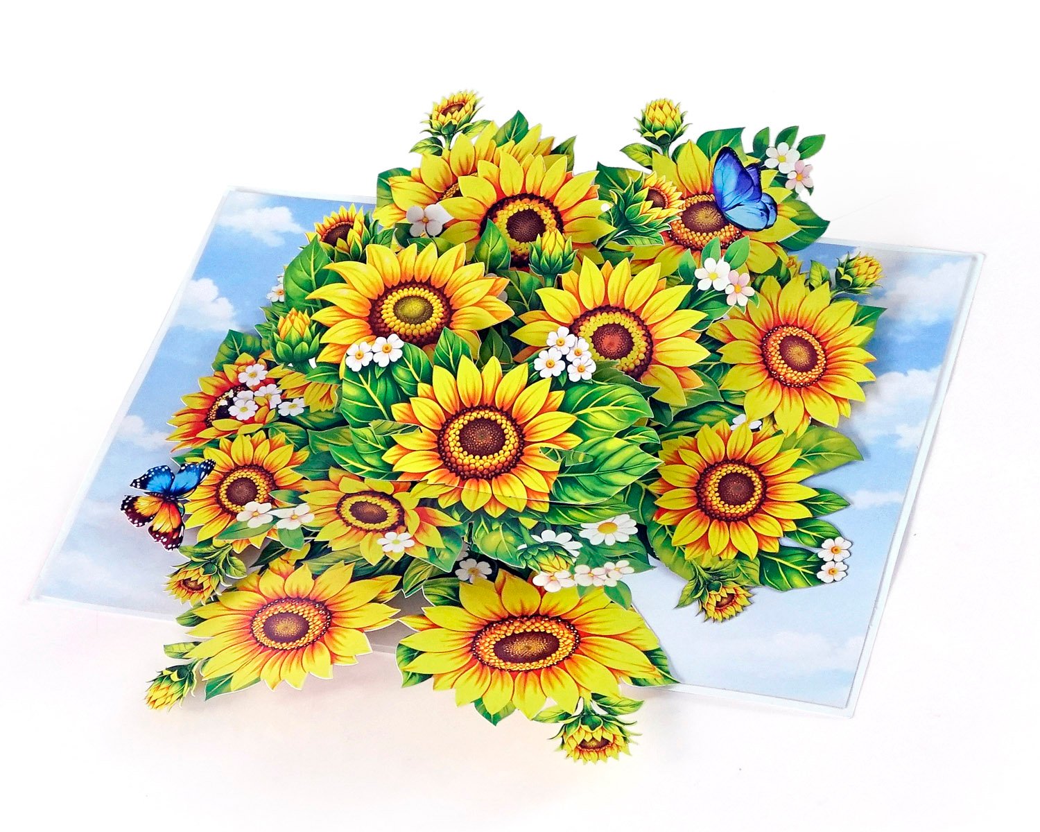 3D bouquet Greeting card Flower Paper 3