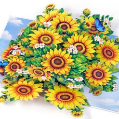 3D bouquet Greeting card Flower Paper 4