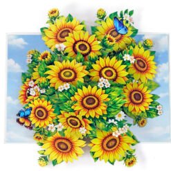 3D bouquet Greeting card Flower Paper 5