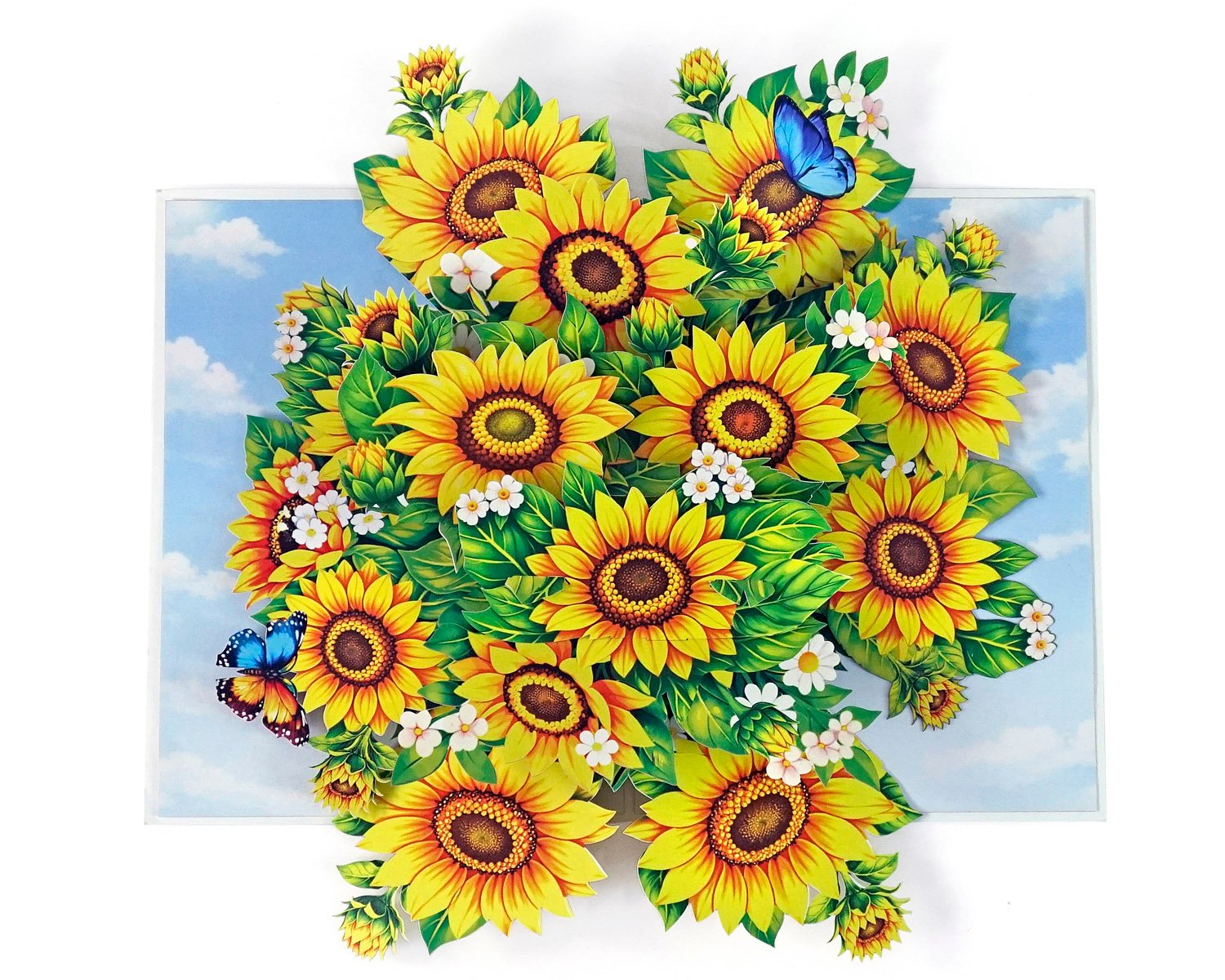 3D bouquet Greeting card Flower Paper 5