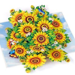 3D bouquet Greeting card Flower Paper 5