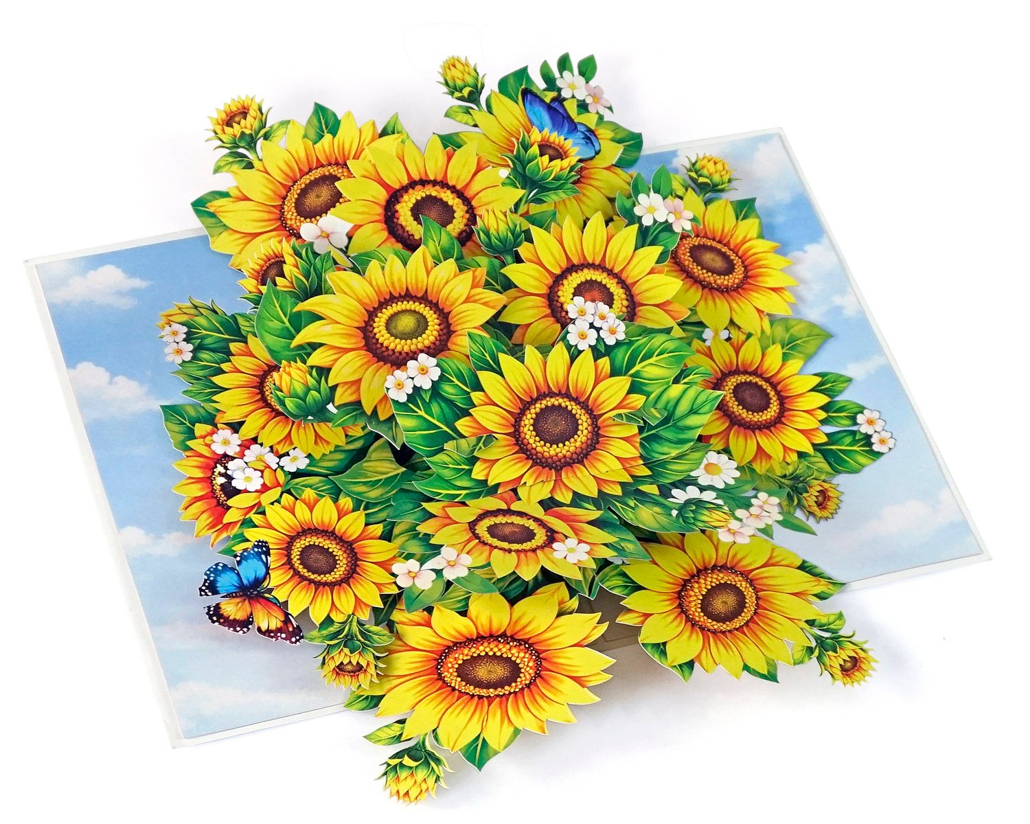 3D bouquet Greeting card Flower Paper 5