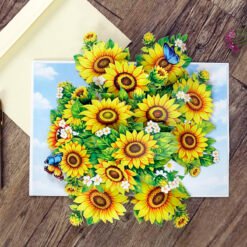 3D bouquet Greeting card Flower Paper 8