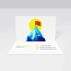 Bulk Summit Peak 3D Personalized Pop-Up Business Cards for Startups