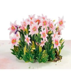birthday card with lilies 01