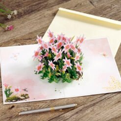 birthday card with lilies 07