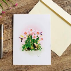 birthday card with lilies 08