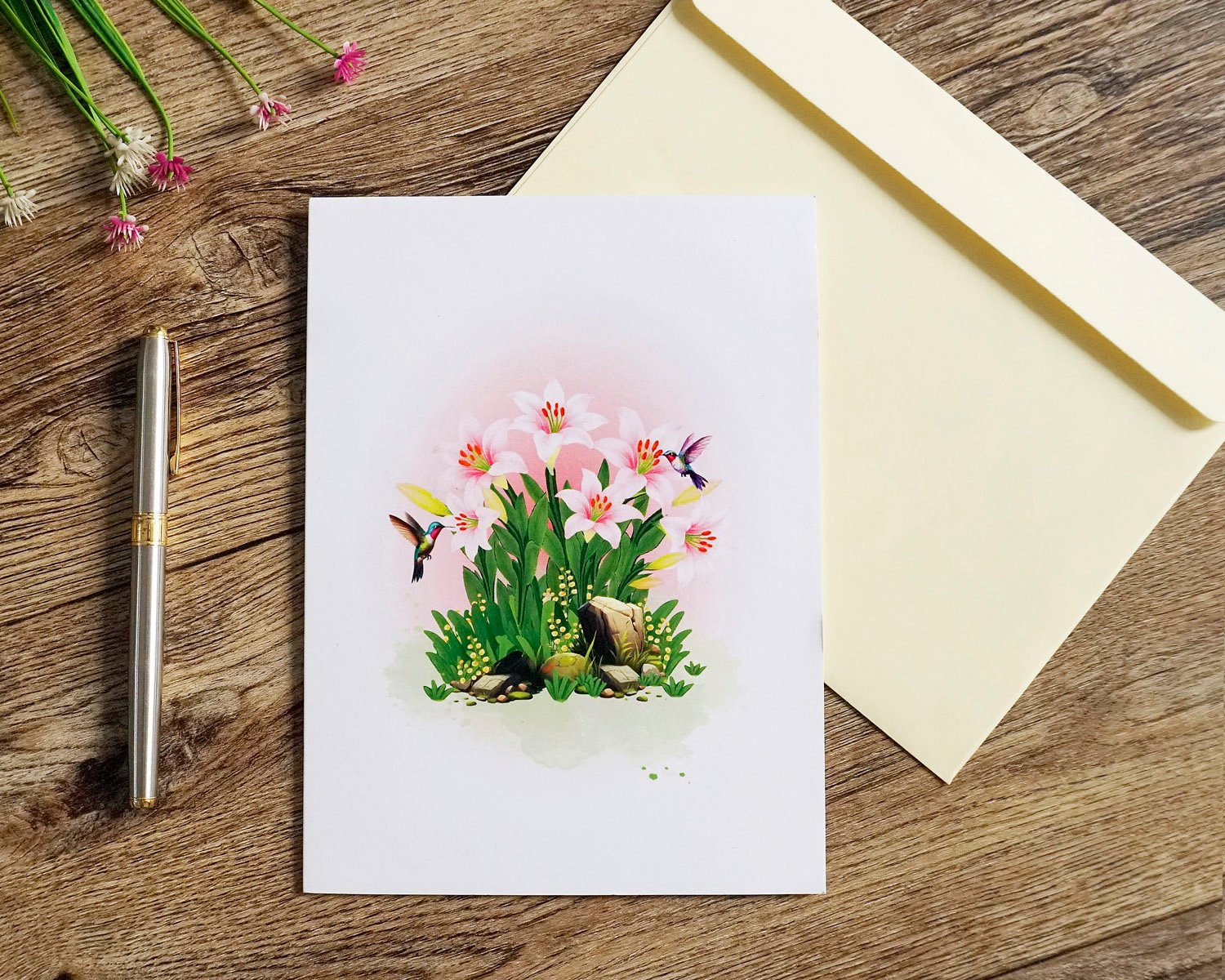 birthday card with lilies 08