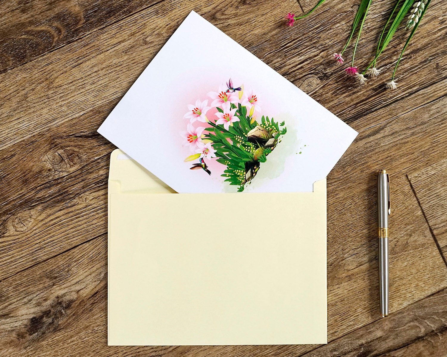 birthday card with lilies 09