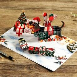 Christmas Greeting card 3D Pop up Manufacture 4