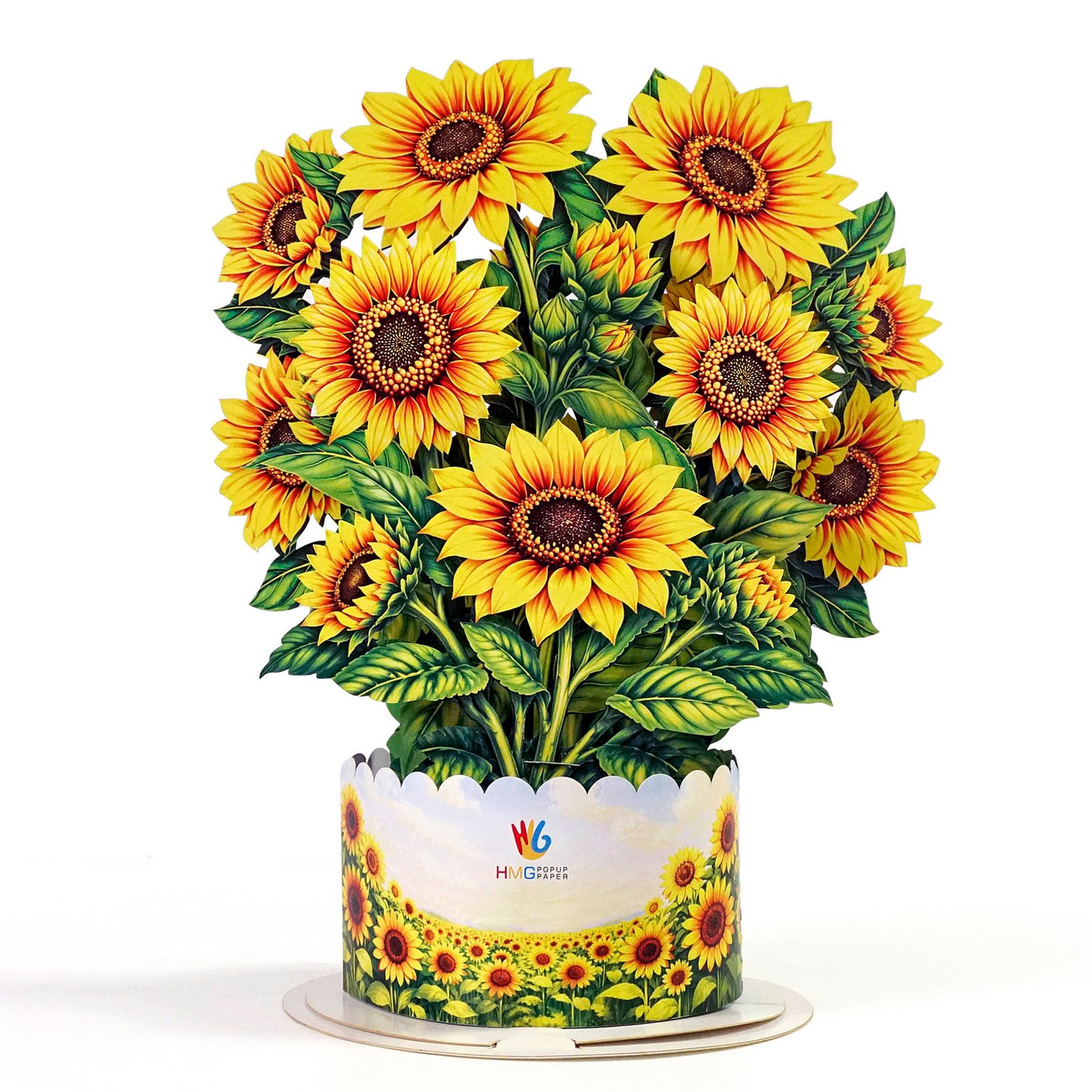 3D bouquet Flower Paper Greeting Cards-05