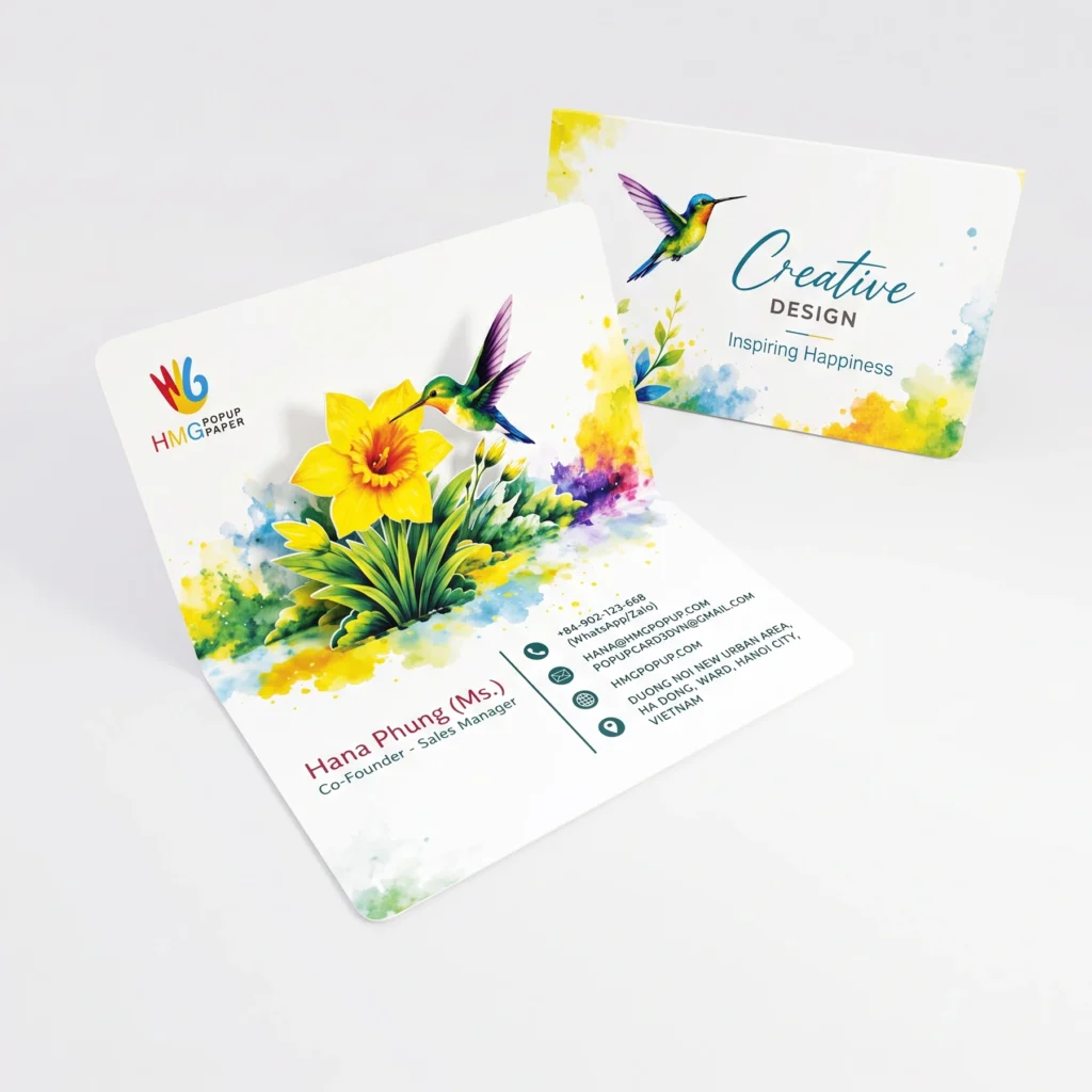 3D Custom Pop-Up Business Cards 2