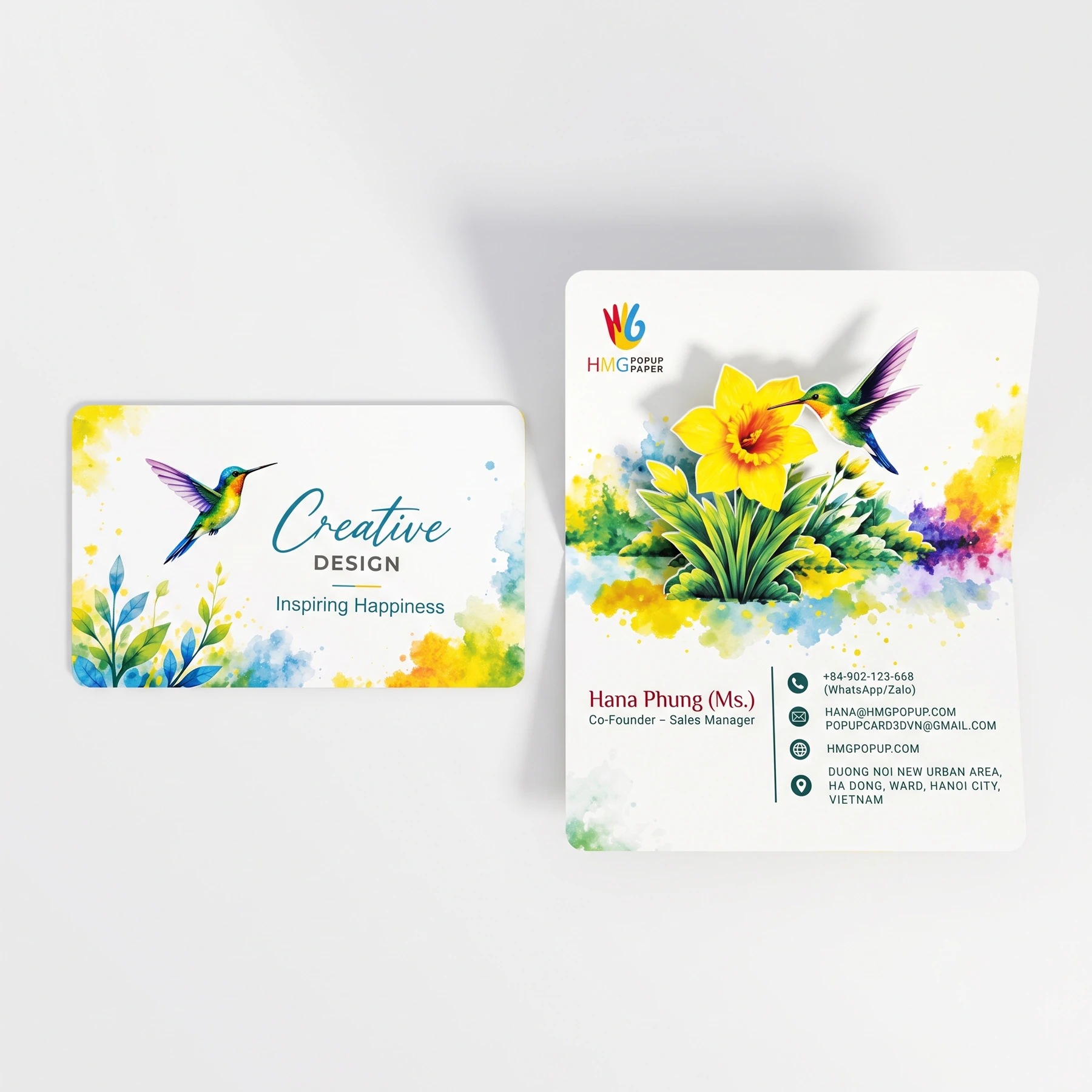 3D Custom Pop-Up Business Cards