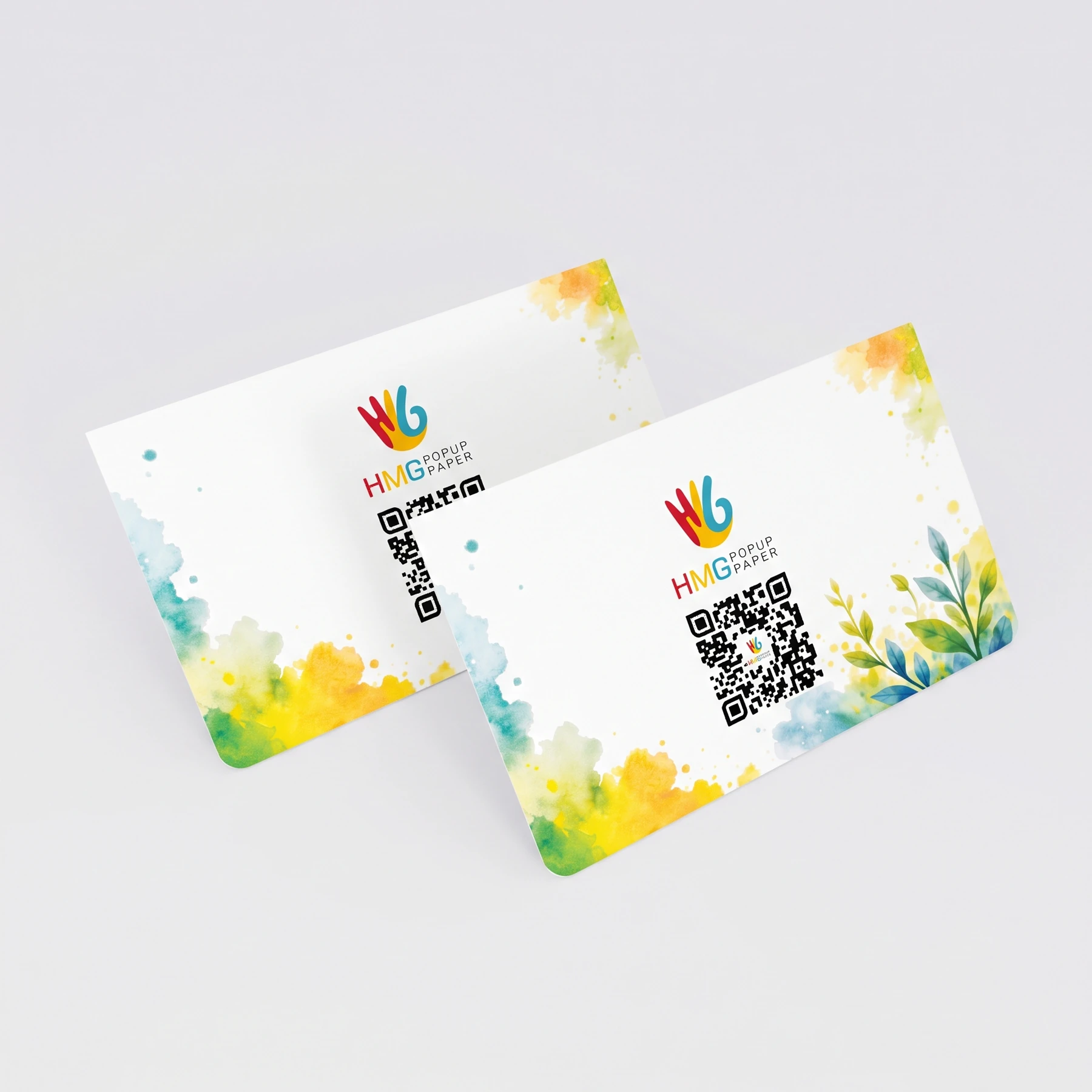 Bulk Watercolor Daffodil & Hummingbird 3D Custom Pop-Up Business Cards for Florists & Creatives - Image 4